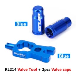 RISK 4 in 1 Bike Valve Core Wrench With 2 Presta Valve Caps Set Road Bicycle Valve Installation Removal Portable Repair Tool