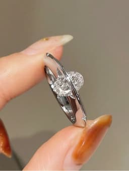 925 Sterling Silver Personalized Planet Around Advanced Zircon Ring For Women Wedding Party Daily High Quality Fine Jewelry
