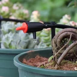 10Pcs 0~60L Micro Drip Irrigation System Tool Adjustable Dripper Pressure Compensated Dripper Garden Plants Watering Regulator