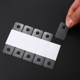 iYOE 50/100pcs 20*35mm Plastic Transparent PET Round Hole Wall Mount Hooks, Easy Install Adhesive Hangers for Hanging Items Wall