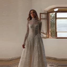 Simple Wedding Dresses A Line Woman's Sexy Lace Shiny Long Sleeve Bride Gowns Formal Appliques 2026 Customized Vestidos De Novia