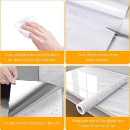 DIY 55cm Marble Self-adhesive Wallpaper Bathroom Kitchen Dining Room Cabinet Countertop Wall Sticker Waterproof And Mildew Proof