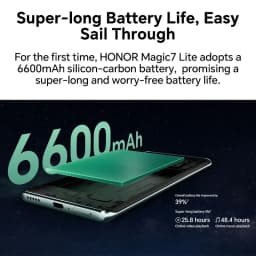 HONOR Magic7 Lite 5G,EU Version 5G Smartphone,6600mAh Battery,108MP AI Main Camera,SGS Certified 5-Star Drop Resistance