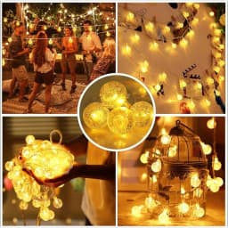 1.5M/3M/6M USB Bubble Ball LED String Lights Garland Lights Waterproof Outdoor Lamp Wedding Garden Fairy Lights Christmas Decor