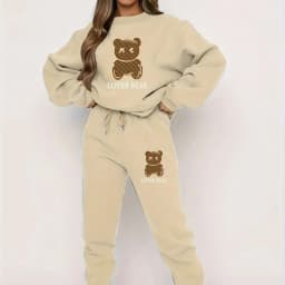 Autumn Winter Black Sweater Set Women's Loose Fit High Street Unisex Style Streetwear Sweatshirts Hoodie Loose Casual Clothing