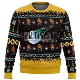 Final Fantasy Anime 2026 New Merry Christmas Ugly Sweater Series Men's and Women's Winter Fashion Casual Sweatshirt
