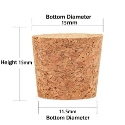 5/10pcs Wine Glass Bottle Stopper Kettle Pudding Container Cork Cap Burette Buret Tube Wood Lid Many Sizes
