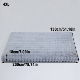 M-4XL Ultra-soft Plush Dog Bed Pet Cat Calming Sleeping Bed Thicker Foam Base Crate Bed Multiple Sizes Option for Dogs
