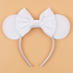 1pc Elegant Velvet Hair Accessory Fashion Solid Color Mickey Mouse Ear Headband For Wear Party Theme Parks Women Headband
