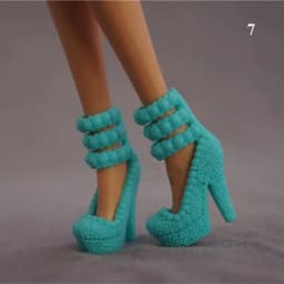 Plastic For 1/6 Dolls Boot High Heels Shoes Doll Shoes Foot Length 2.2cm Colorful Female Fashion Accessories