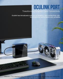 GMKtec K8 Plus AMD Ryzen 7 8845HS MINI PC Oculink Windows 11 Pro DDR5 M.2 2280 SSD WIFI6 BT5.2 Desktop Mini PC Gamer Computer