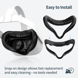 Facial Interface Bracket for Meta/Oculus Quest 2 Replaceable PU Foam Face Pad Cover Frame Sweatproof & Comfortable for Quest 2
