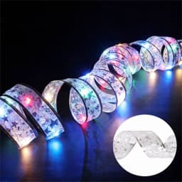 2-10m Christmas Ribbon Fairy Light String Merry Christmas Decorations For Home Xmas Holiday Navidad Gifts New Year