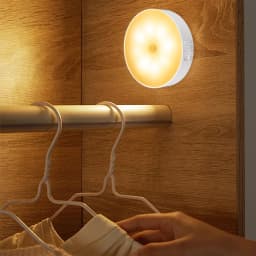 LED Smart Human Body Sensor Night Lamp Emergency Automatic Lighting USB Charging Wireless Magentic Suction Use Night Light