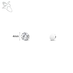 ZS 1 Piece Magnetic Clip-on Earrings Star Heart Shape CZ Crystal Ear Clip No Piercing Ear Stud No Pierced Earring Jewelry 4-8MM