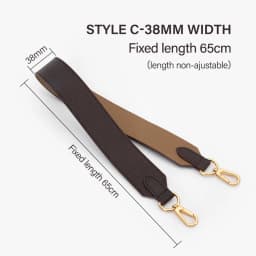 CRAZYSMITH Genuine Leather Replacement Wide Shoulder Bag Strap for LV Onthego Tote Bag Adjustable Crossbody Handbag Belts Straps