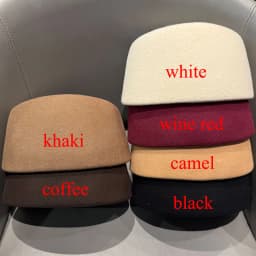 Classic Pillbox Hat 100% Wool Panama Beret Felt Hat Winter Warmer Women Fedora Hat Fascinator Formal Russia Flight Attendant Hat