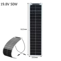 100W Flexible Solar Panel Monocrystalline Silicon 50W 100 Watt Solar Panels For Boat Car Motorhome Yacht 12v/24V Battery Charge