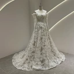 SL-9576 Customized SuLi Lace Wedding Dress For Women Brides Robe De Mariee Off Shoulder Long Sleeve Custom Made Wedding Gowns