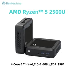 Mini Pc Gaming Mini PC DDR4 RAM WiFi 5 BT5.2 Compact & Ideal Pc Gamer Genmachine Mini PC Windows 11 AMD Ryzen™ 5 2500U 2.0-3.6G