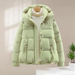 Winter Thickened Women's down Cotton Jacket Bread Style Warmth Fashion Simple Design Short Outerwear Korean Loose Fit Zipper