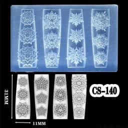 Flexible Silicone Carving Flower Art Mold for Crafting Intricate 3D Floral Designs in DIY Projects