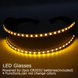 USB Rechargeable LED Glowing Gloves Finger Lighting Flashing Gloves Glasses Stage Performance Costume Dance Concert Decor