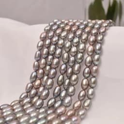 4-5mm High Quality AAA Natural Freshwater Pearl High-gloss Rice-shaped Beads for Jewelry Making DIY Necklace Bracelet Accessory