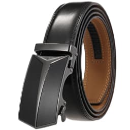 3.5cm Classic Business Office Black Brown Genuine Cow Leather Belts For Men Luxury Designer Automatic Buckle Formal Strap Male