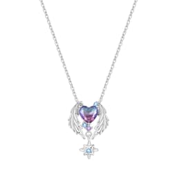 2026 Original 925 Sterling Silver Planet Necklace Love Heart Zircon Inlaid Romantic Fashion Fine Jewelry Party Gifts for Women