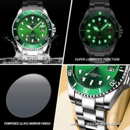 BINBOND Quartz Watches For Couples And Friends Orginal Design Auto Date Stainless Steel Durable Men's Watch Luxury Reloj