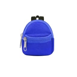 1 Piece Double-Shoulder Zipper Small Coin Purse Keychain Mini Backpack Pendant