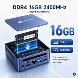 SOYO Y5 Power Mini PC Intel Core i7-8650U CPU(8M high-speed cache, up to 4.20 GHz) LPDDR4 16GB RAM 512GB M.2 SSD 4K Triple Display WIF5/BT5.0 Mini Computers