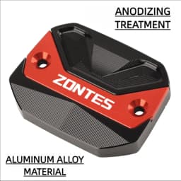 Chekis Is Suitable for Zontes 368g 368E 368K 368D 368m 501g Motorcycle Modification Parts, Brake Master Cylinder Cover, Aluminum Alloy Oil Tank Cover, Hydraulic Oil Tank Decorative Cover