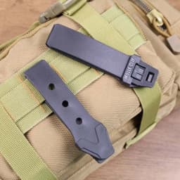 Short 3 Inch MOLLE Kydex OTW Clip Belt Loop With Assemble Hardware To Integrate Accessory Pockets and Pouches Onto Packs Vest