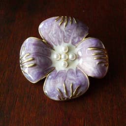 Vintage Baroque Embossed Enamel Flower Brooches Stud Earring Set Pearl Brooch Women Clothing Party Accessories Gift