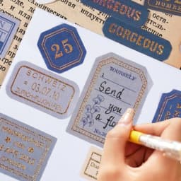 Mr. Paper Light Retro Label Box Stickers Writable Sealing Sticker Decoration Handbook Stickers Aesthetic Stationery 40pcs/box