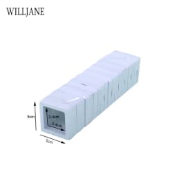 3D Floating PE Film Jewelry Display Frame Stand Holder Box 10/Unit Portable Brooch Coin Medal Suspension Storage Collection Case