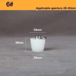 Silicone Rubber Tapered Plug 16 to 66mm Solid Bungs Stopper with Stainless Steel D Ring for Kitchen Bathroom Laundry Sink