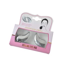Stainless Steel Under Eye Cooling Pads Unbreakable Moon Shaped Eye Mask for Puffy Eyes Cold Hot Compress Reusable Eye Packs