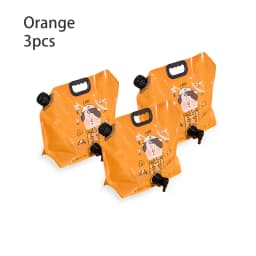 BISINNA Outdoor Mini Folding Water Bag Camping 8L Large Capacity Portable Water Bag Thickened Soft Food Grade Water Storage Bag