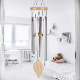Money Tree 6 Tubes Wind Chimes Bell Good Luck Decorations Home Bell Pendant Home Gardens Courtyards Decorative Lucky Wind Chime