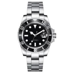 40mm Corgeut man Watch Custom Logo Luxury Sapphire NH35 Automatic Mechanical Watches Ceramic Bezel 120 Click Luminous
