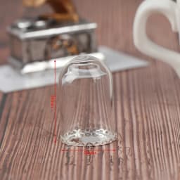 4/6/8/10CM Doll Glass Dome Display Wood Cork Bell Jar With Wooden Base Decoation Craft Table Decoation Craft