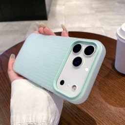 Stripe Corrugated Pattern Matte Translucent Phone Case For iPhone 18 17 16E 15 14 13 12 Pro Max Frosted Shockproof Armor Cover