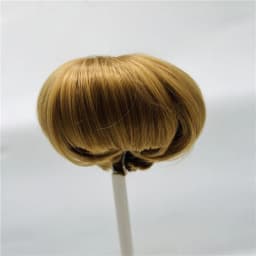 Fits Doll Head Circumference About 35cm/41cm Reborn Doll BJD Doll Hair Wig Short Brown Golden DIY Doll Hair Accessories