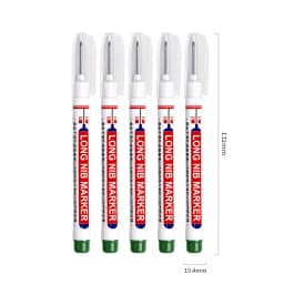 1PC Long Nib Marker Construction Pen For Metal Oil Waterproof Thin Head Wood Craft Pen Extended 20mm Long Head Deep Hole Marker