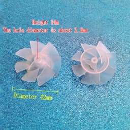 1 Pc 7 Blades Plastic Fan Blade Outside Diameter 35mm/42mm/50mm/65mm Plastic Cooling Fan Blade For Hair Dryer