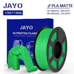 JAYO 3D Printer Filament PLA Matte 1.75MM Neatly Wound 3D Filament PLA 1.1KG Smooth Matte Finish 3D Printing Materials