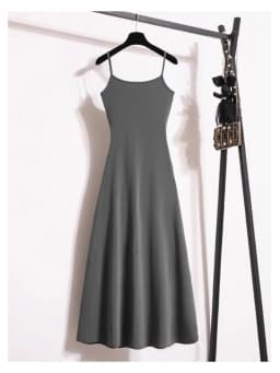 Spring Summer New plus Size Loose Long Dress Women's Casual Ins Style round Neck Sleeveless A-Line Skirt Maxi Dress